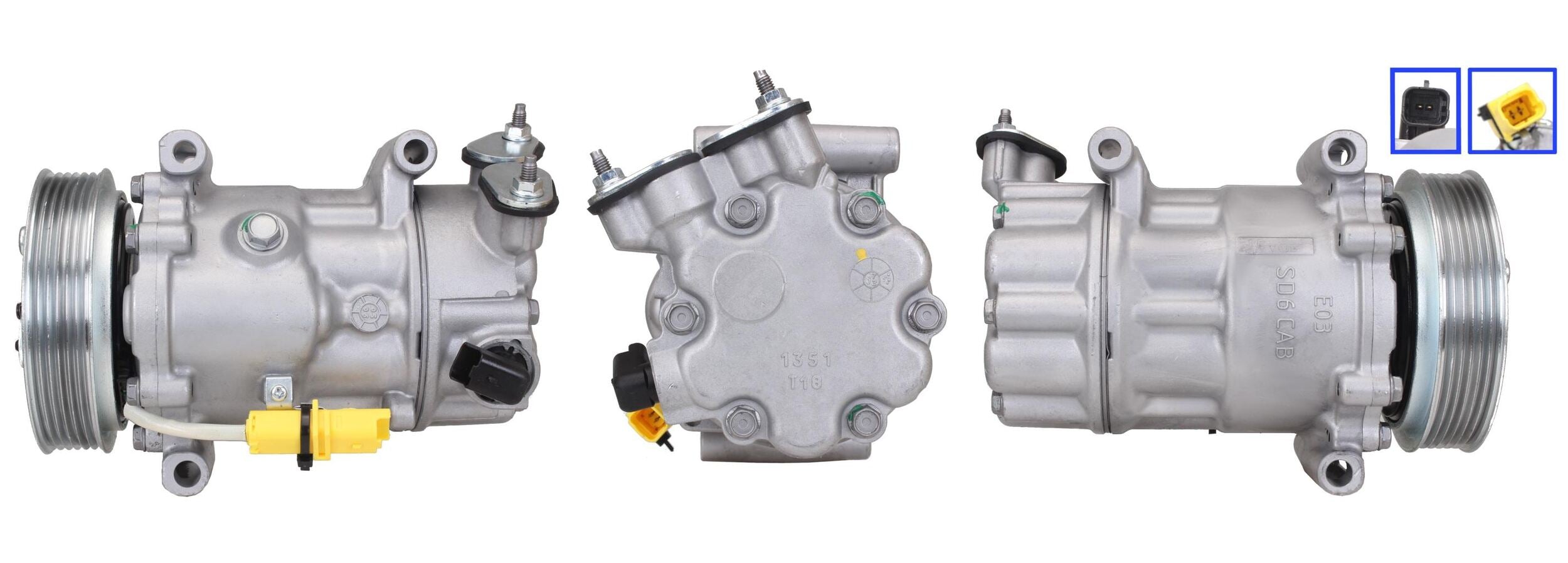 DI438 ΣΥΜΠΙΕΣΤΗΣ ΚΛΙΜΑΤΙΣΜΟΥ (ΚΟΜΠΡΕΣΕΡ A/C) ΓΙΑ PEUGEOT CITROEN